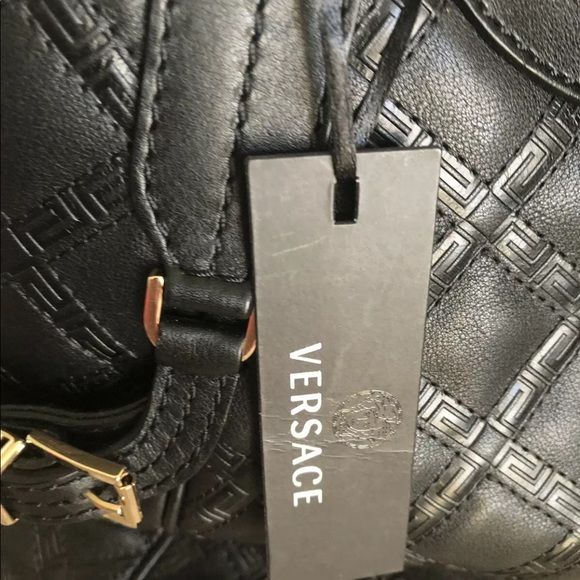 Versace black leather brand new never worn - Picture 4 of 7